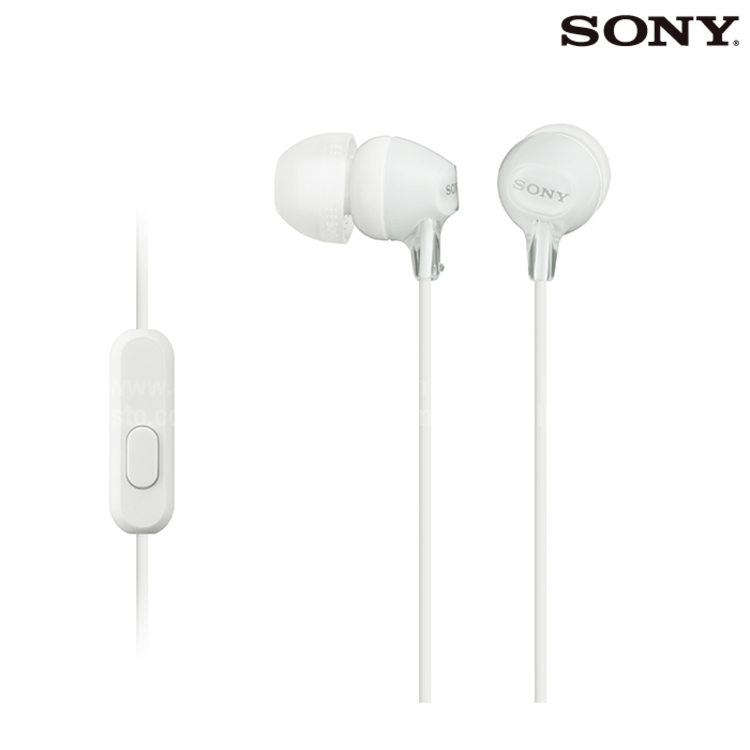 Audífonos SONY Alámbricos In Ear Manos Libres MDR-EX15AP Blanco