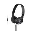 Audífonos de Diadema SONY Alámbricos Over Ear Manos Libres MDR-ZX310 Negro - 