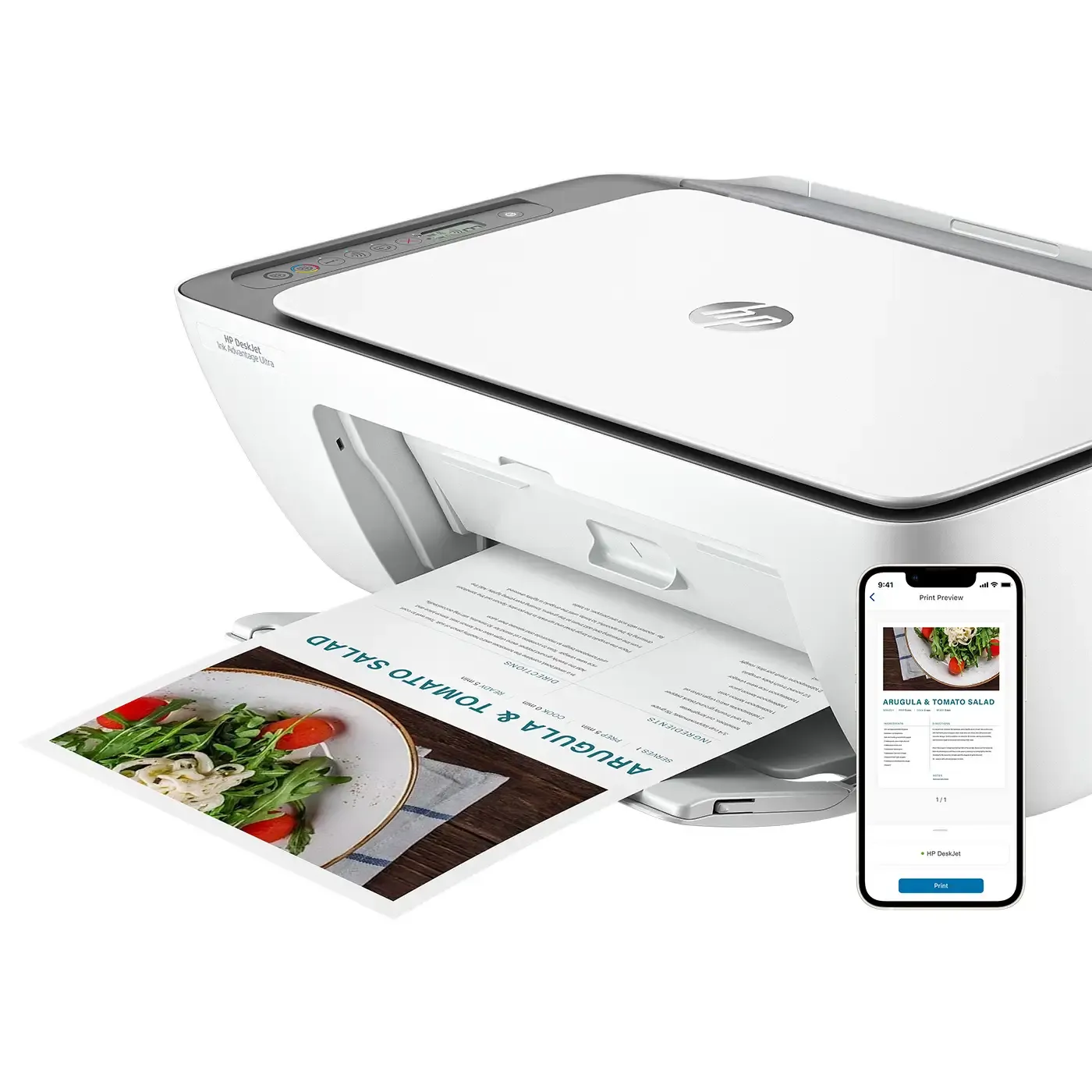 Impresora Multifuncional HP 2875 Deskjet Ink Advantage Blanco