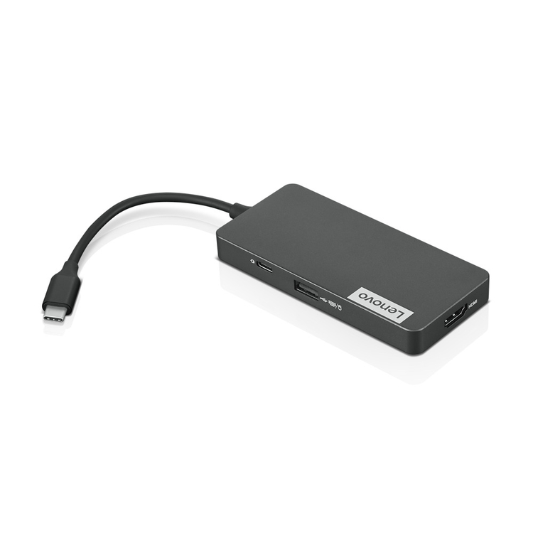 Adaptador Hub Multipuerto LENOVO 7 en 1 USB-C a 2 USB 3.0 /USB 2.0/USB-C/HDMI/Lector de Tarjetas TF/Lector de Tarjetas SD