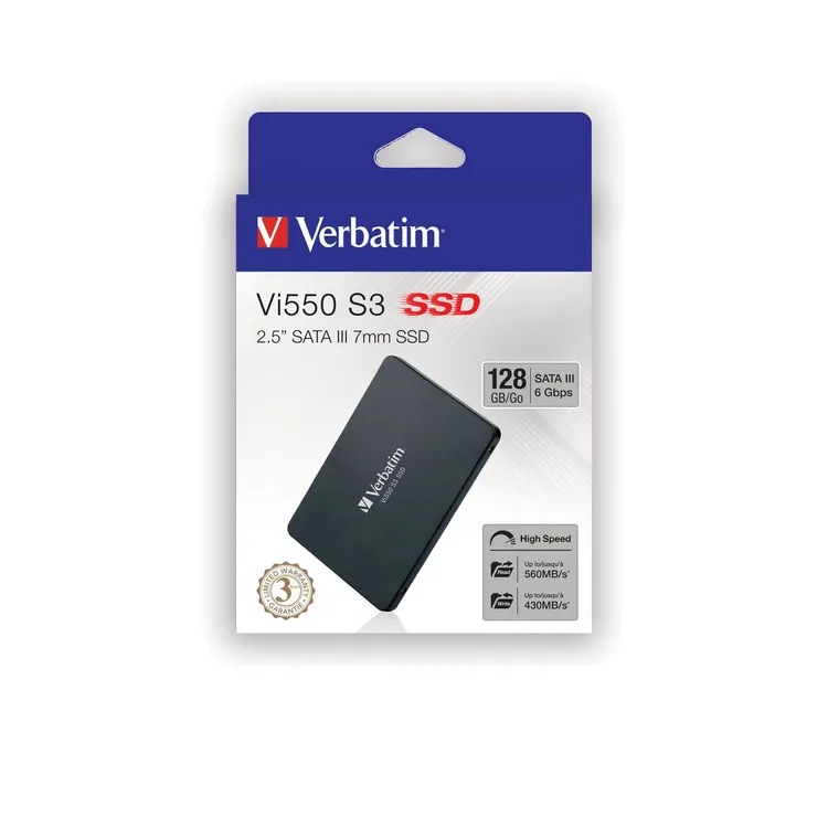 Unidad de Estado Solido VERBATIM 128GB VI550 SATA III