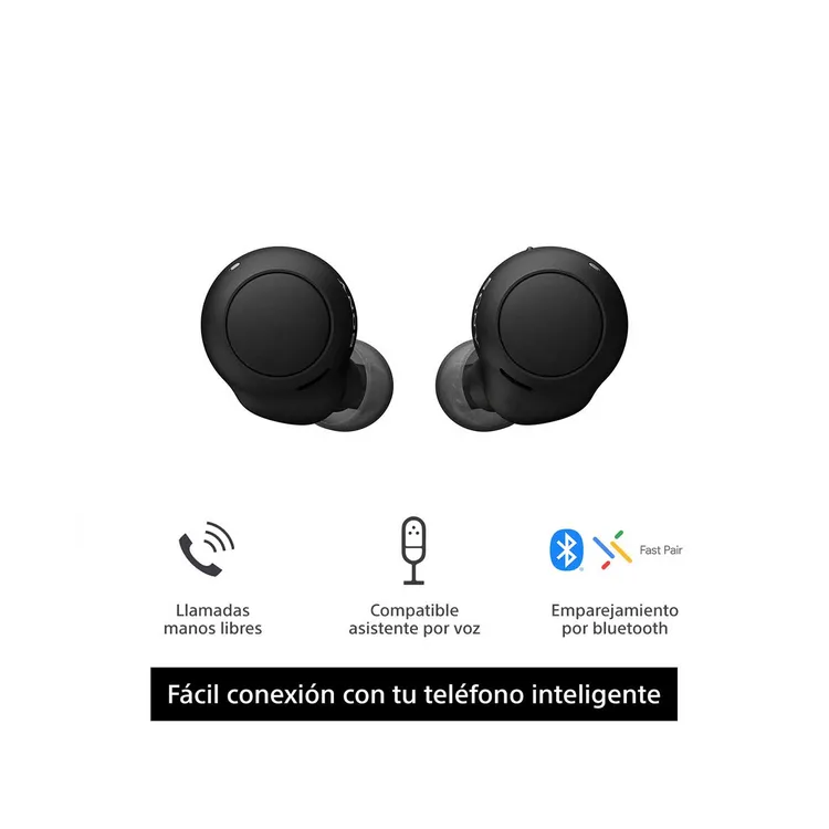 Audífonos SONY Inalámbricos Bluetooth In Ear WFC500 Negro