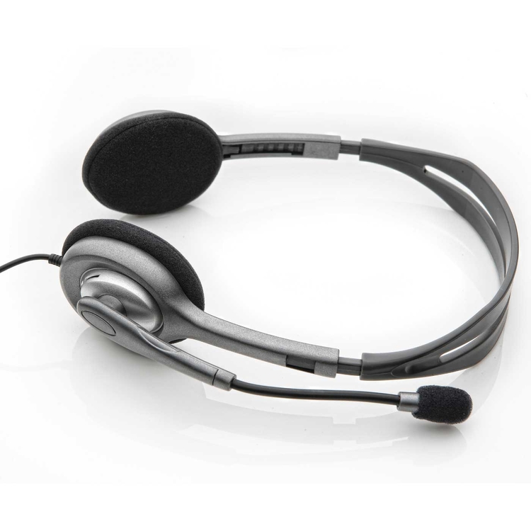 Audífonos de Diadema LOGITECH Alámbricos On Ear H111 Negro