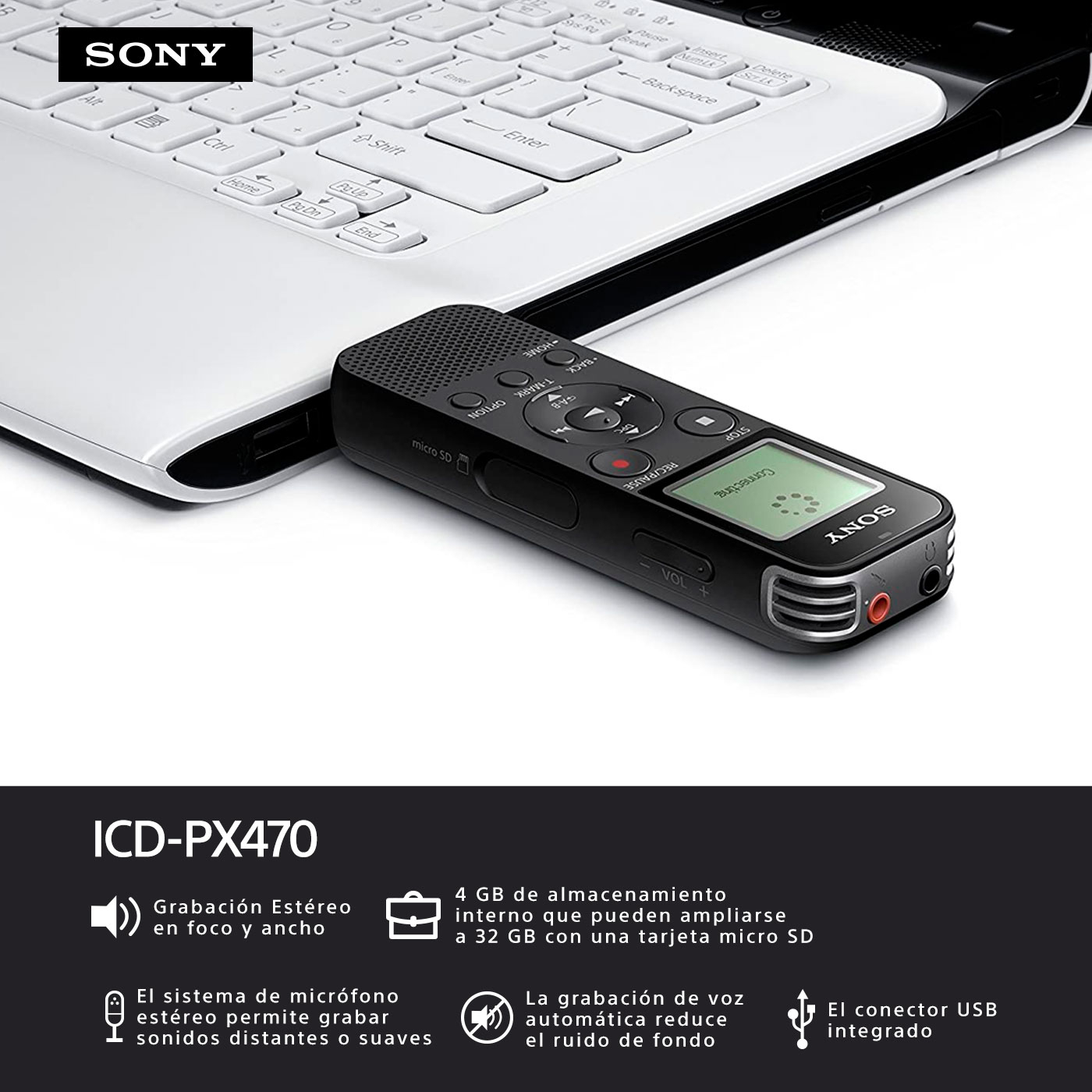 Grabador de Voz SONY ICD-PX470