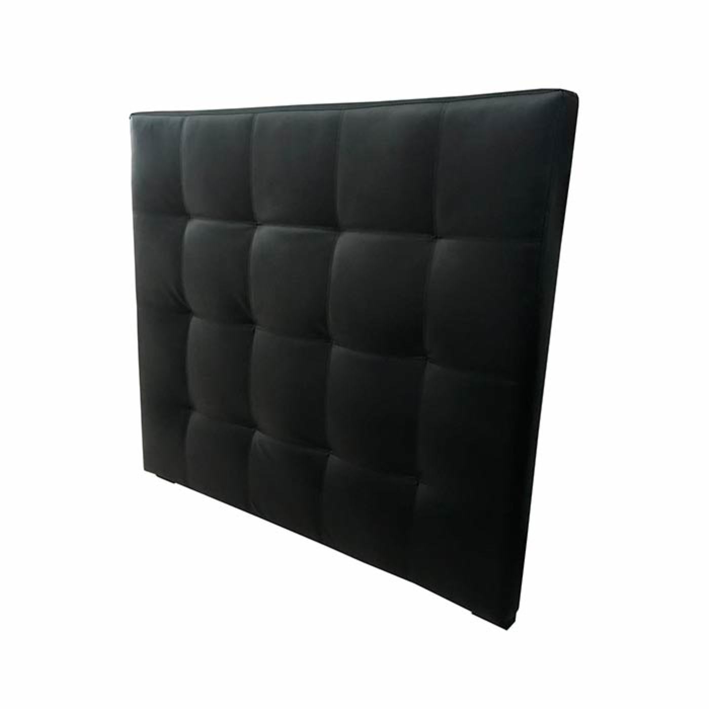 Cabecero TUKASA 160 x 120 cm Ecocuero Negro Cabecero TUKASA 160 x 120 cm Ecocuero Negro