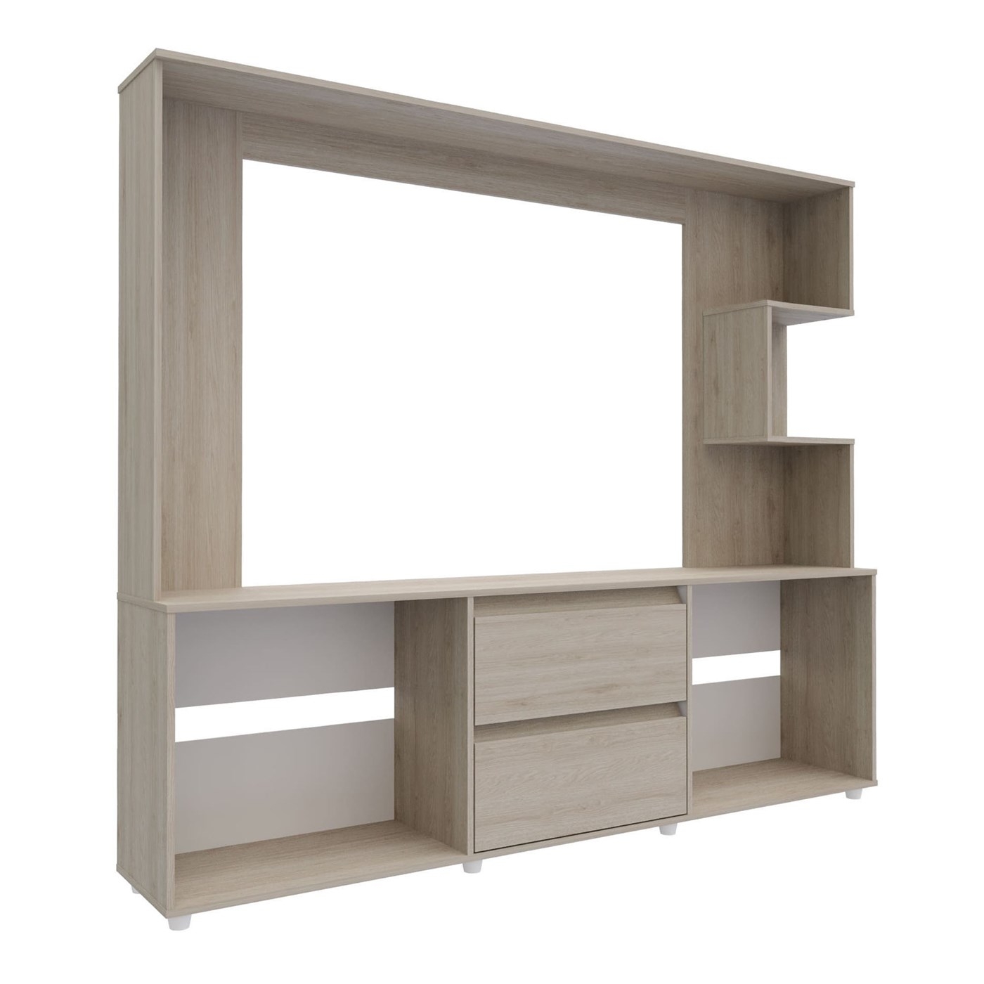 Centro de Entretenimiento MADERKIT Baptistine Ceniza Centro de Entretenimiento MADERKIT Baptistine Ceniza