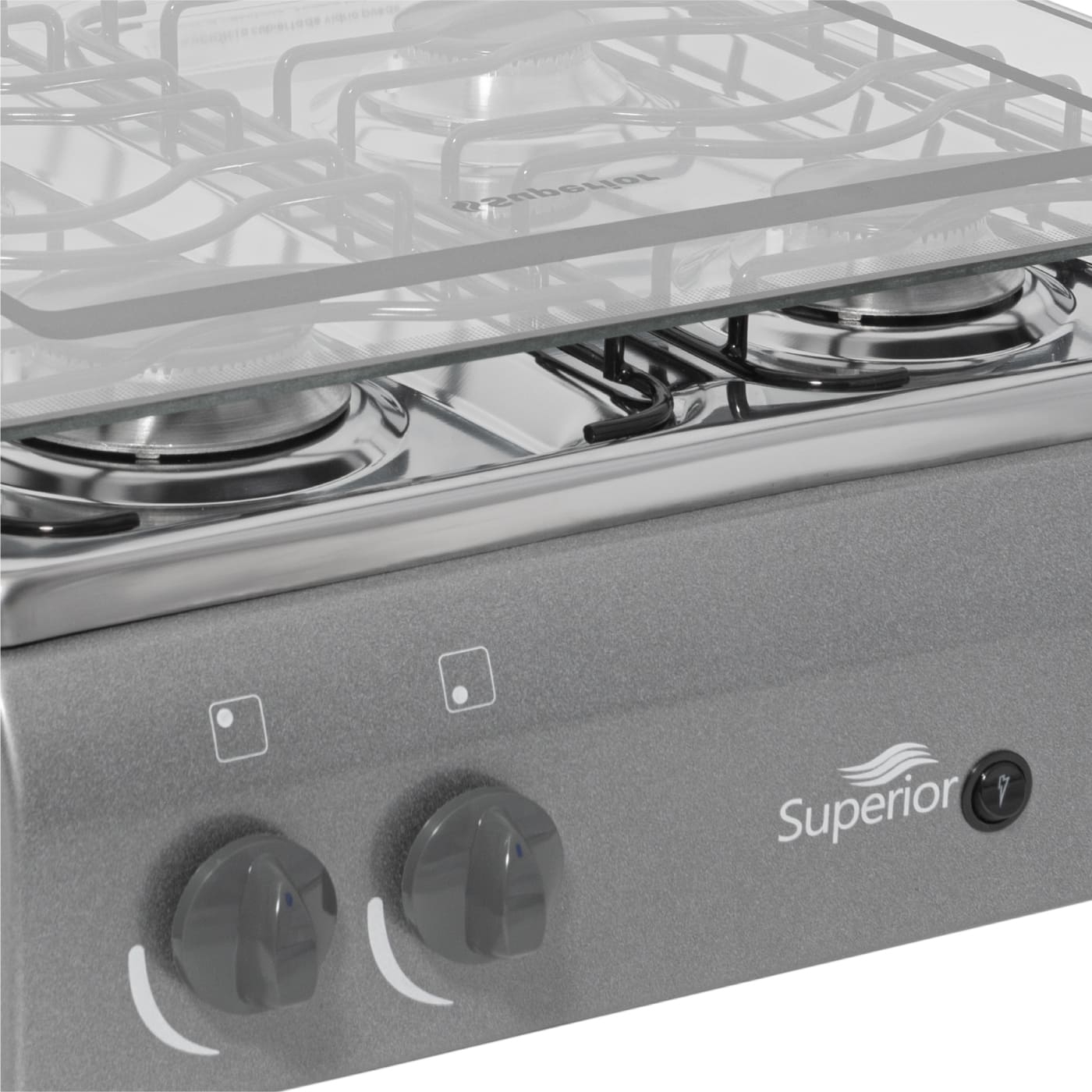 Estufa de Mesa SUPERIOR 4 Puestos Gas Propano 7054-1 Gris Estufa de Mesa SUPERIOR 4 Puestos Gas Propano 7054-1 Gris