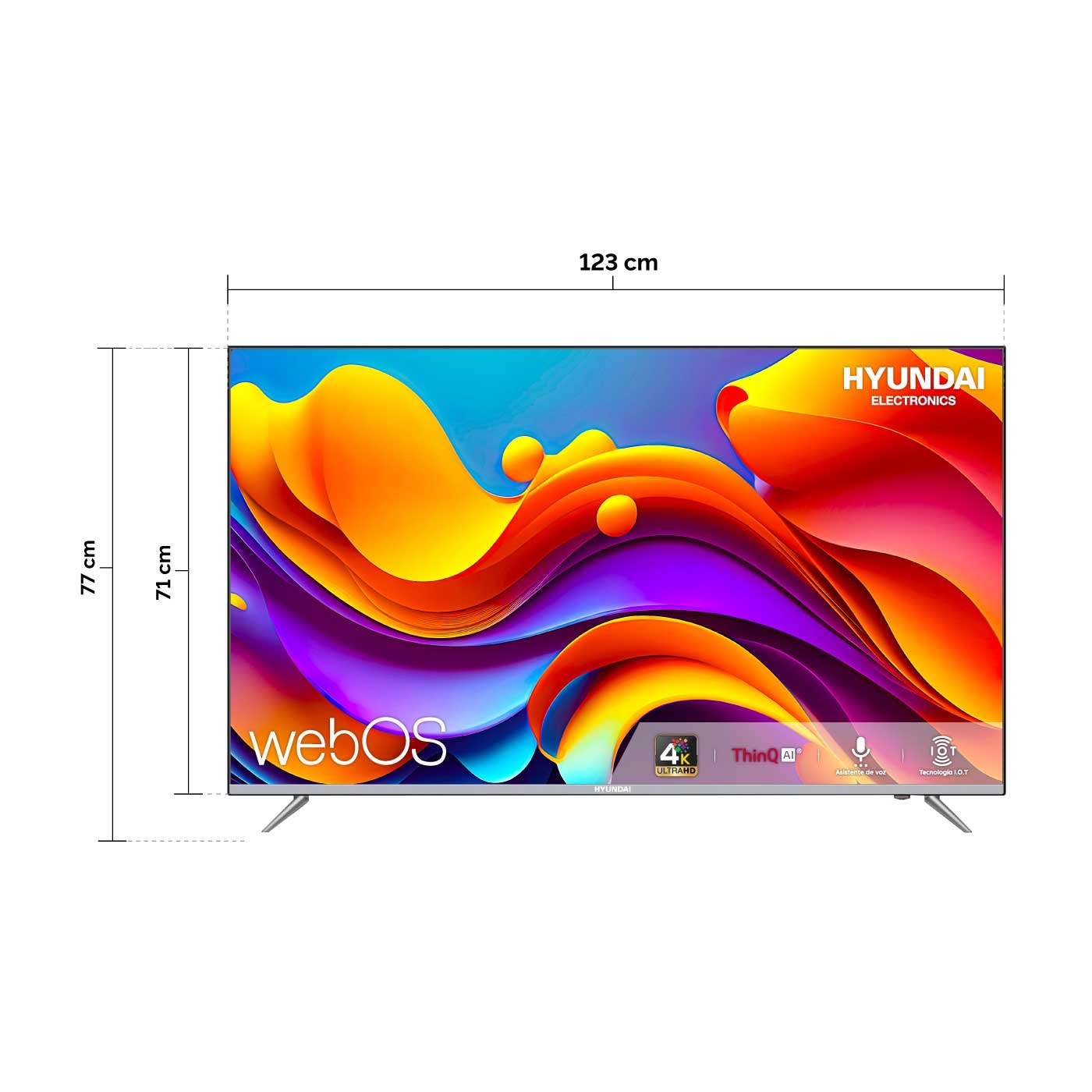 TV HYUNDAI 55" Pulgadas 140 cm HYLED5521 4K-UHD LED Smart TV