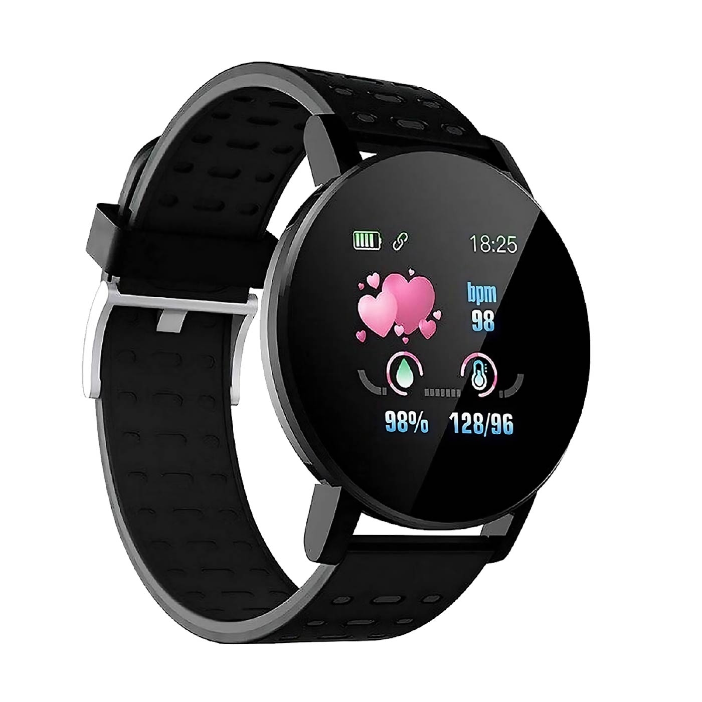 Reloj Smart Watch Sport Redondo Negro Reloj Smart Watch Sport Redondo Negro