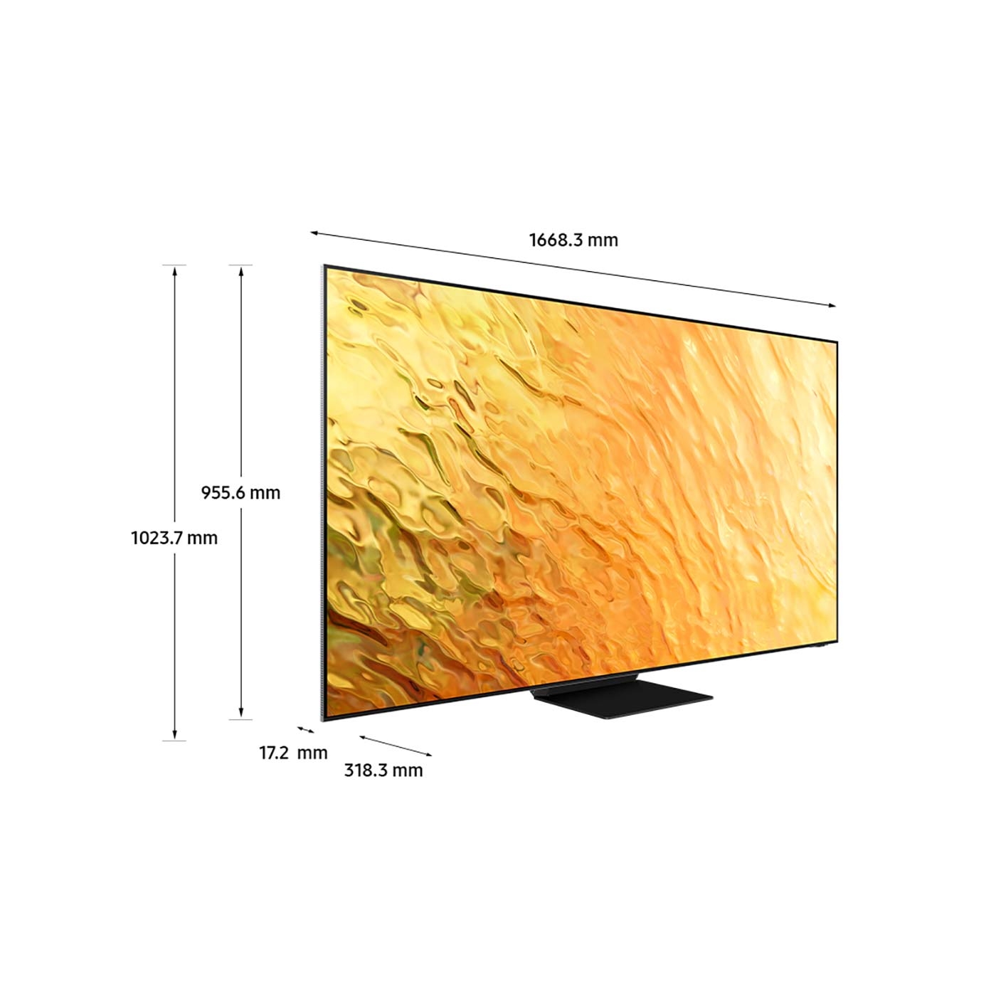 TV SAMSUNG 75" Pulgadas 190,5 cm QN75QN800B 8K NEO QLED MINI LED Smart TV