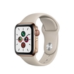 Apple Watch Series 5 + Cellular 40 mm Caja de Acero Inoxidable Oro, Correa Deportiva Color Piedra - 