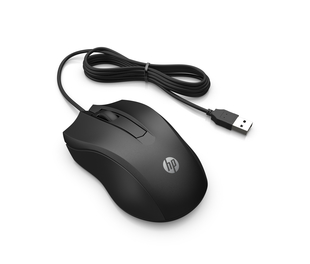 Mouse HP Alámbrico Óptico 100 Negro - 