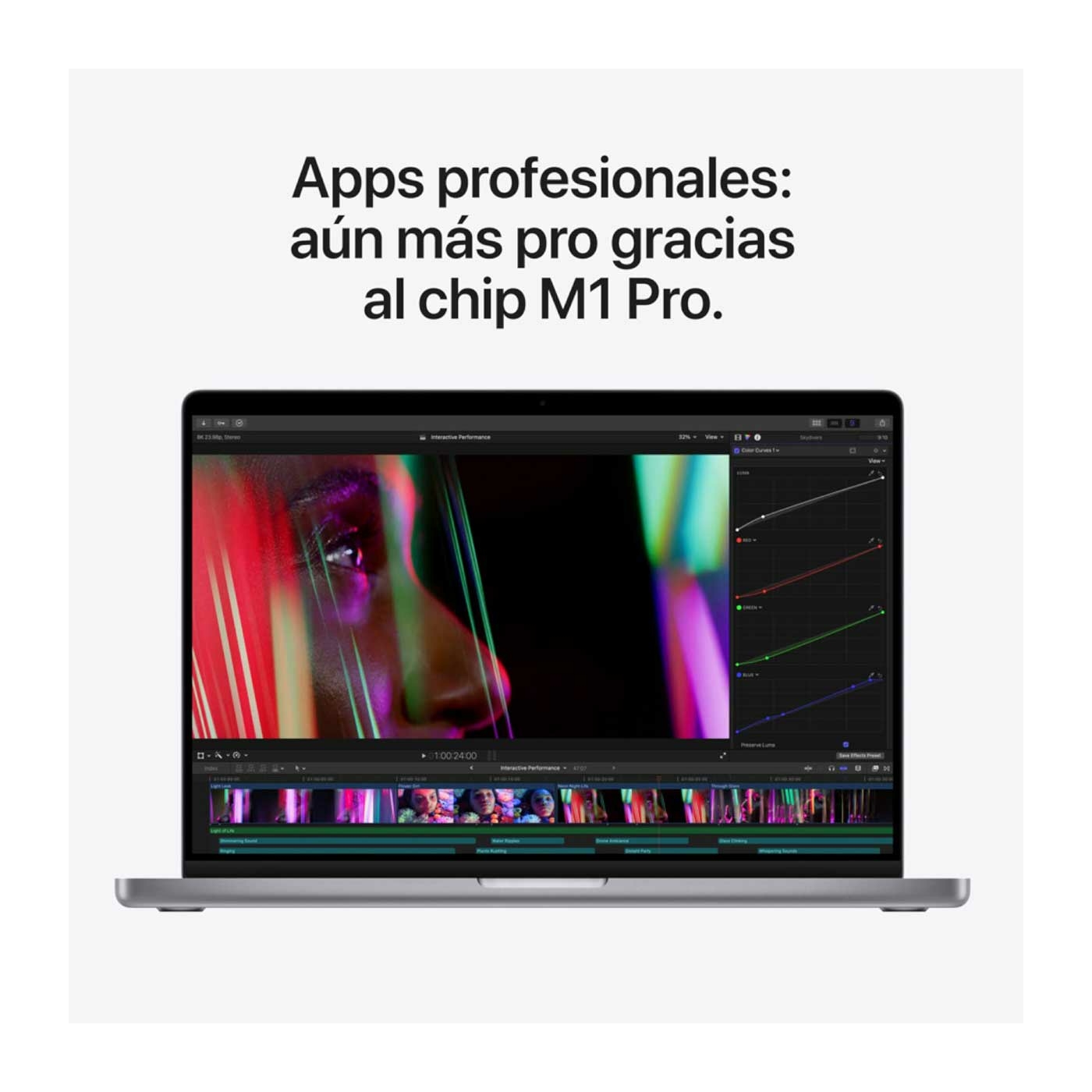 MacBook Pro 14" pulgadas MKGP3E/A Chip M1 Pro 512 GB SSD - Gris espacial
