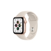 Apple Watch SE GPS de 40 mm Caja de Aluminio en Oro, Correa Deportiva Blanco Estelar - 