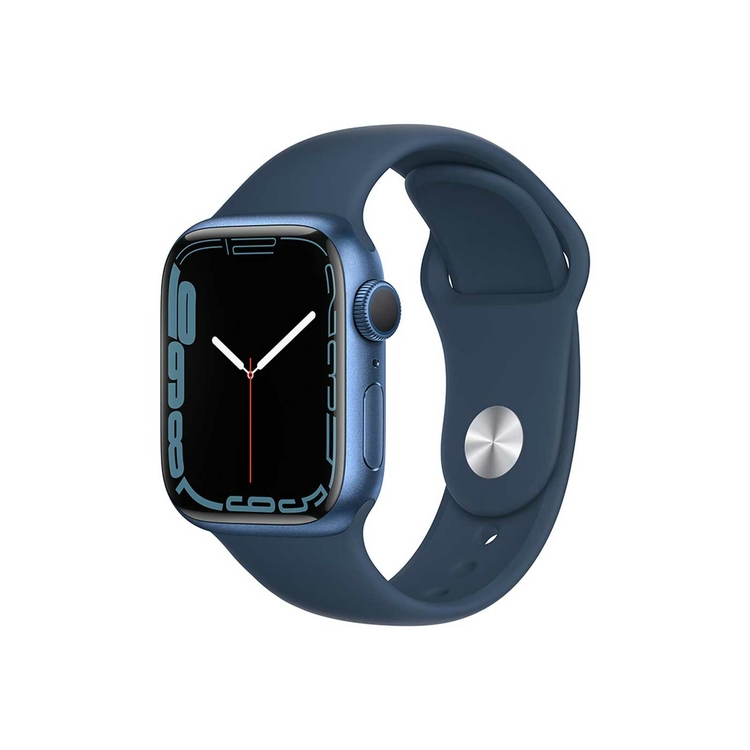 Apple Watch Series 7 de 45 mm Caja de Aluminio en Azul, Correa Deportiva Azul
