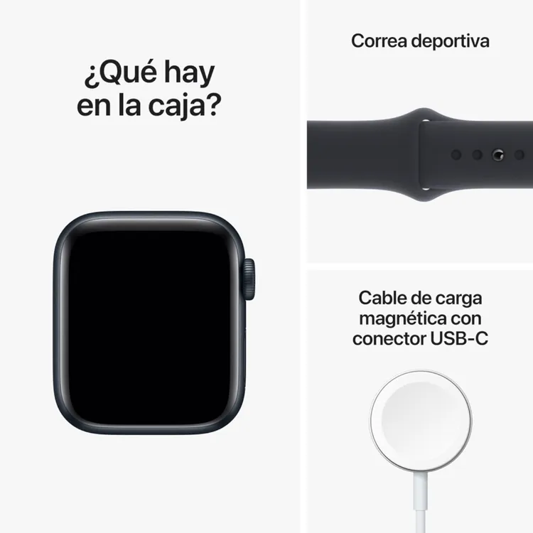 Apple Watch SE GPS de 40 mm Caja de Aluminio en Azul Medianoche, Correa Deportiva en Azul Medianoche