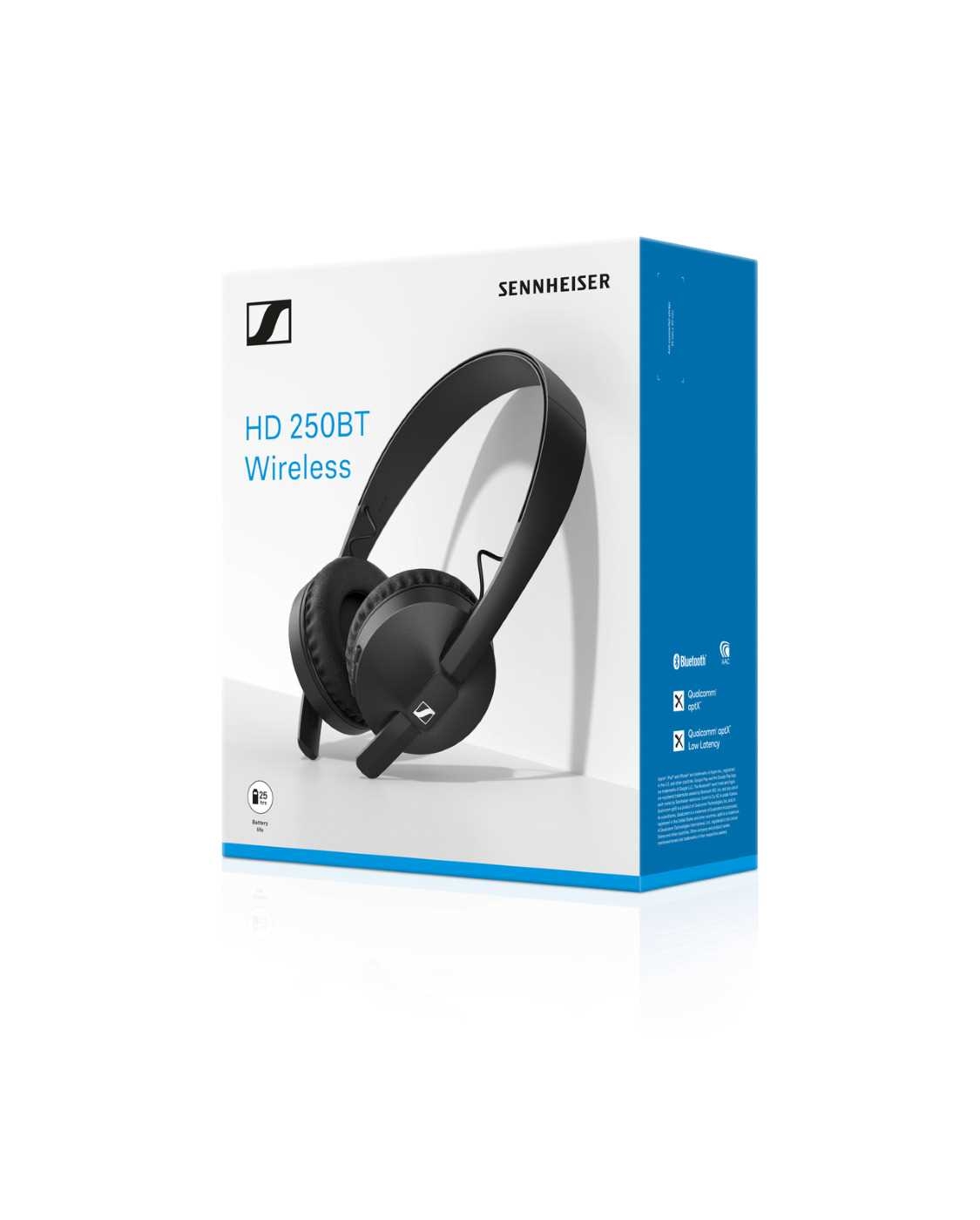 Audífonos de Diadema SENNHEISER Inalámbricos Bluetooth On Ear HD250 Negro