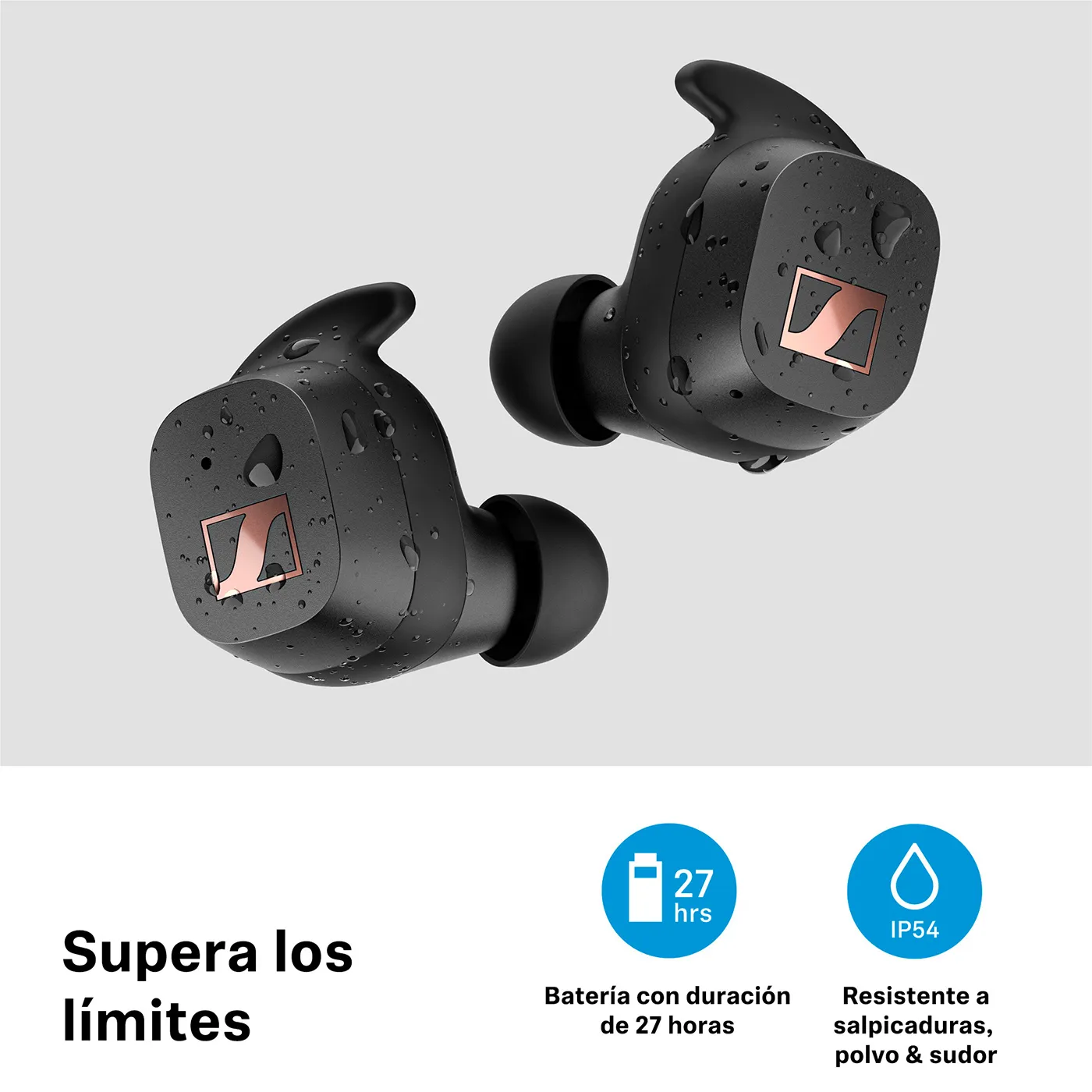 Audífonos SENNHEISER Inalámbricos Bluetooth Deportivos Sport TWS Negros