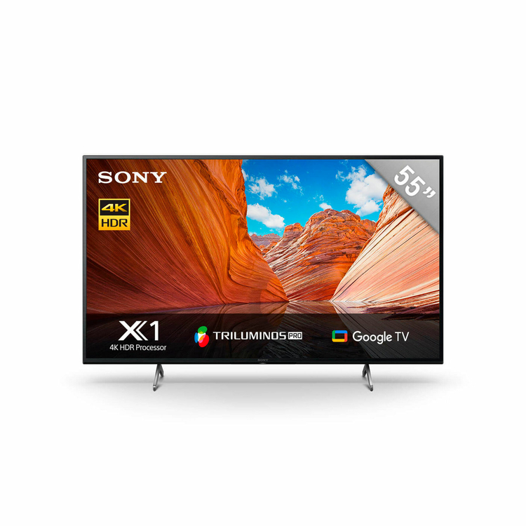 TV SONY 55" Pulgadas 139 cm KD-55X80J 4K-UHD LED Plano Smart TV Google