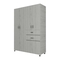Armario Clóset MADERKIT Nova 140 cm Ceniza Armario Clóset MADERKIT Nova 140 cm Ceniza