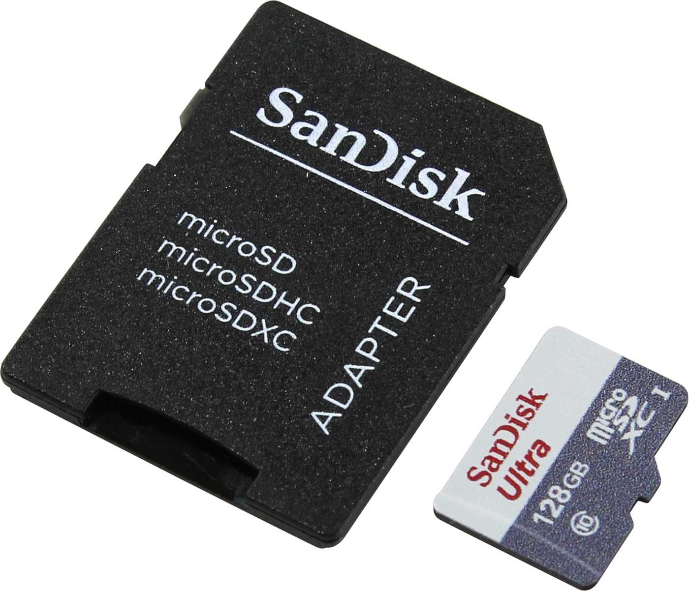 Memoria MicroSD SANDISK 128GB + Adaptador Clase 10