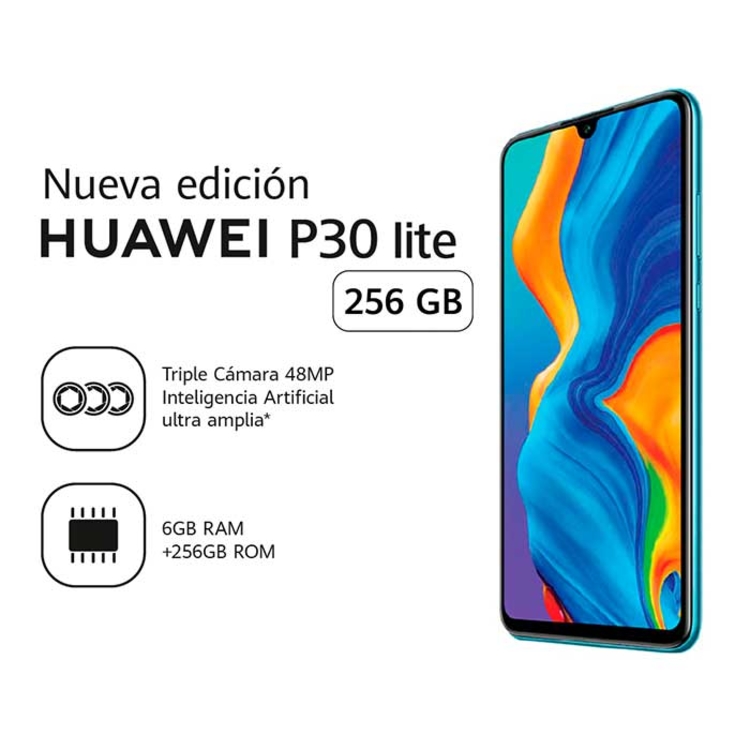 Celular HUAWEI P30 Lite 256G Azul Morado