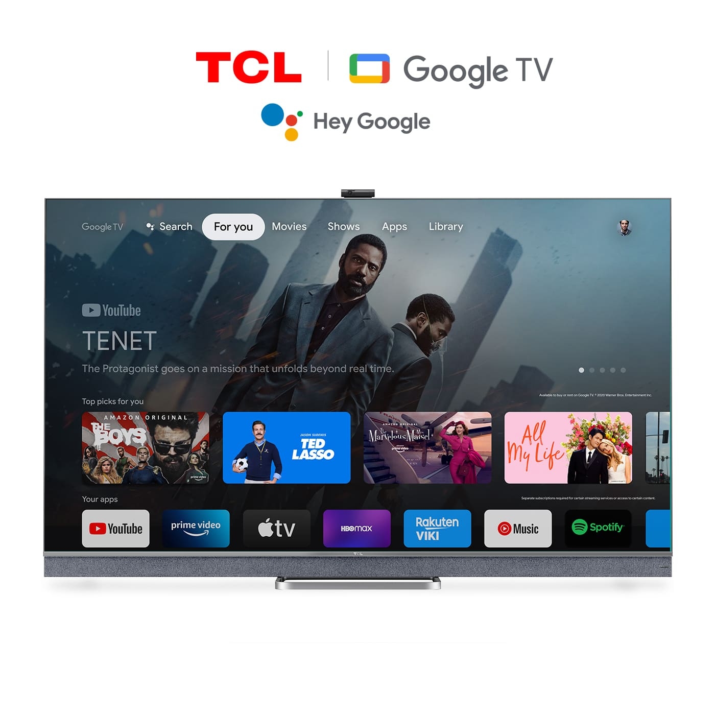 TV TCL 55'' Pulgadas 139 cm 55C825 4K-UHD MINI LED Smart TV Google