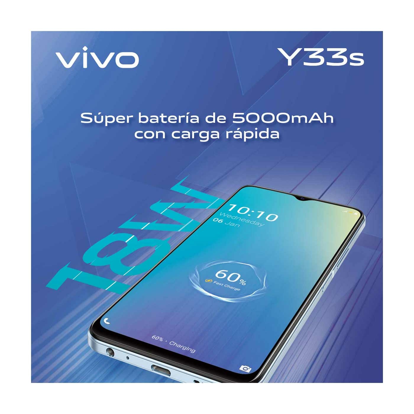 Celular VIVO Y33s 8GB+128GB Negro