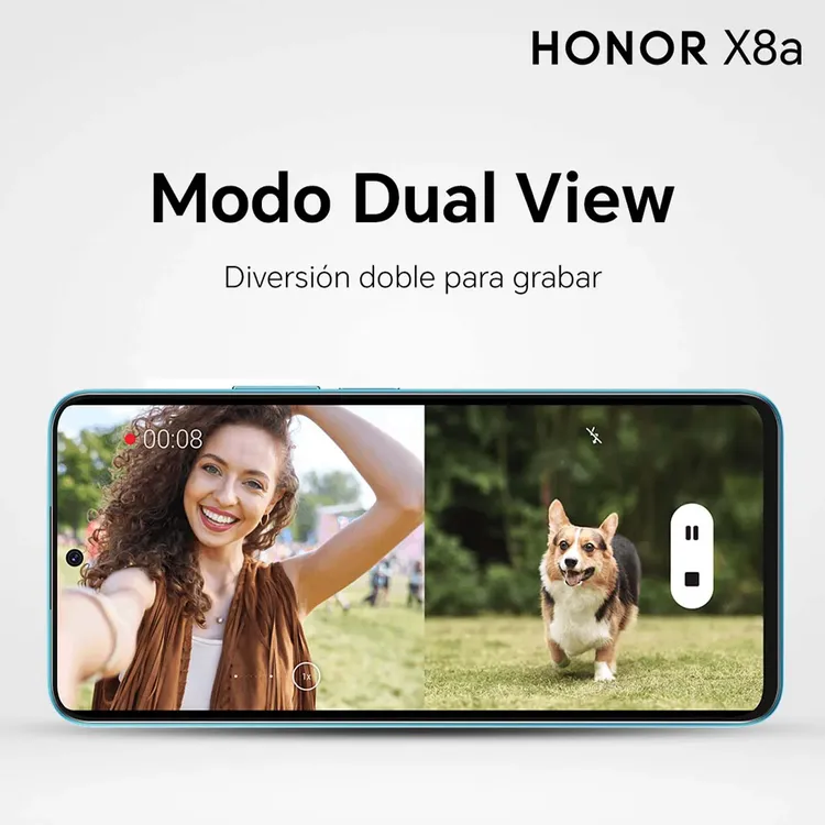 Celular HONOR X8A 256GB Plateado