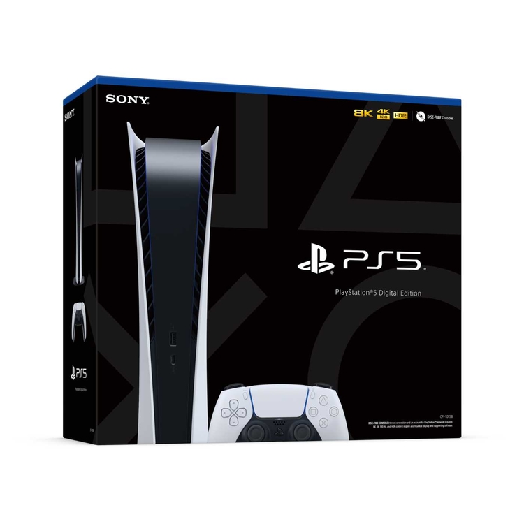 Consola PLAYSTATION PS5 Edición Digital + 1 Control Inalámbrico .