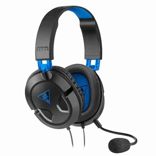 Audífonos de Diadema TURTLE BEACH Alámbricos Over Ear Force Recon 50P PS4 Negro/Azul