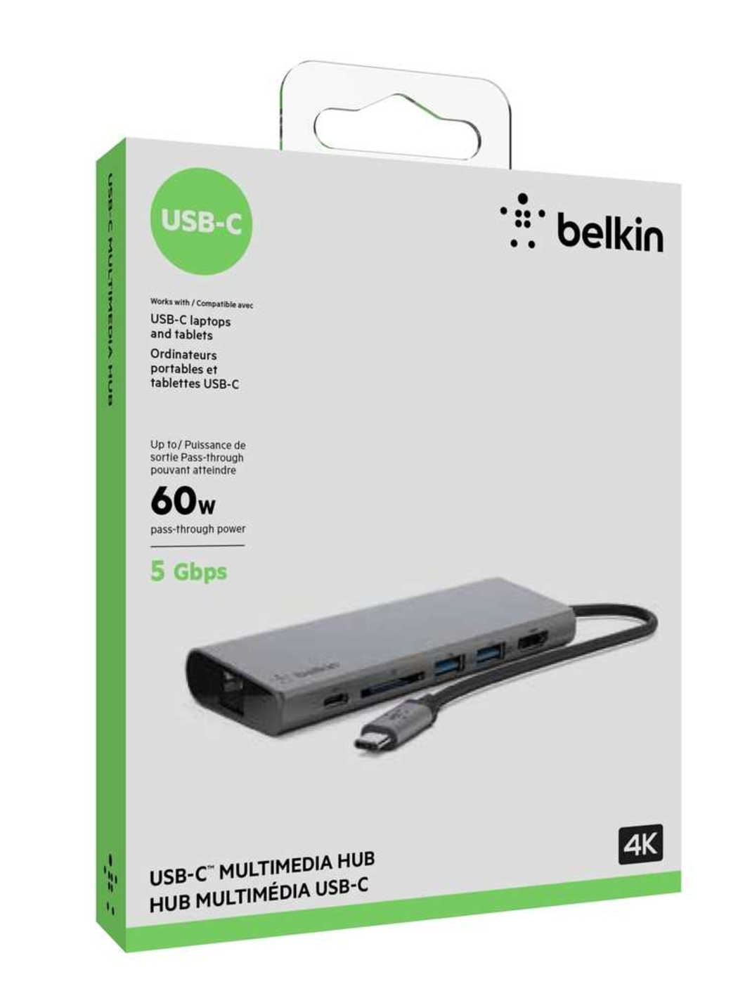 Hub BELKIN USB-C a USB-C/USB/Ethernet/Lector de Tarjetas