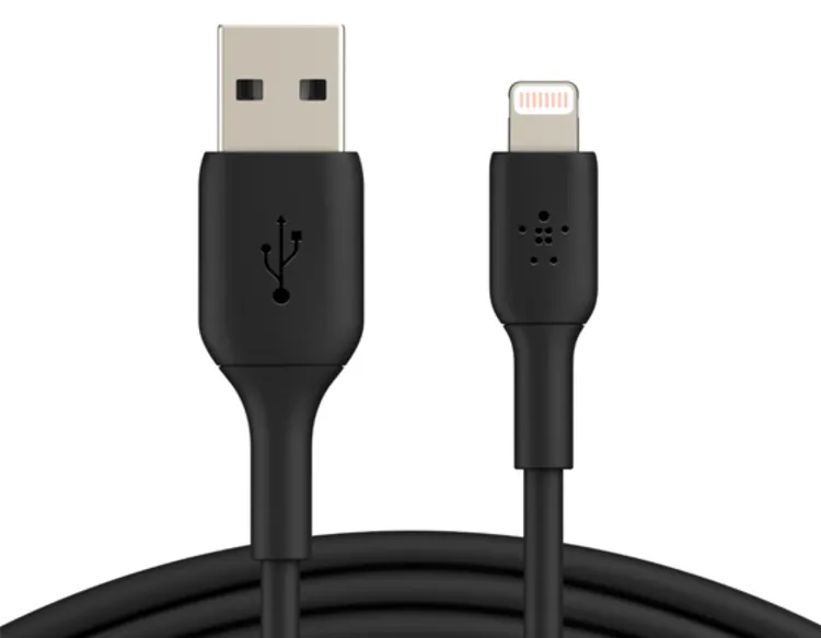 Cable BELKIN USB a Lightning 1.0 Metro Negro