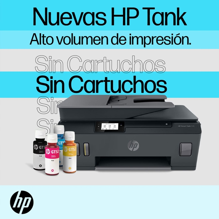 Impresora Multifuncional HP Smart Tank 530 WiFi Hg-Of - Negro Impresora Multifuncional HP Smart Tank 530 WiFi Hg-Of - Negro