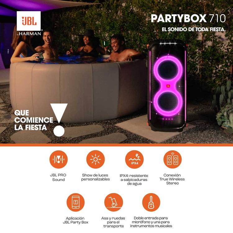 Parlante JBL PARTYBOX 710 Negro Parlante JBL PARTYBOX 710 Negro
