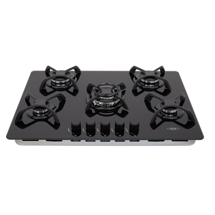 Estufa de empotrar HACEB 76cms 5 Puestos Gas Natural APL CG 76 Negro Estufa de empotrar HACEB 76cms 5 Puestos Gas Natural APL CG 76 Negro