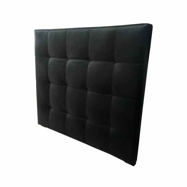 Cabecero TUKASA 160 x 120 cm Ecocuero Negro Cabecero TUKASA 160 x 120 cm Ecocuero Negro