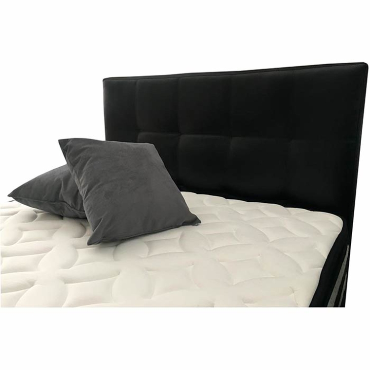 Cabecero TUKASA 160 x 120 cm Ecocuero Negro Cabecero TUKASA 160 x 120 cm Ecocuero Negro