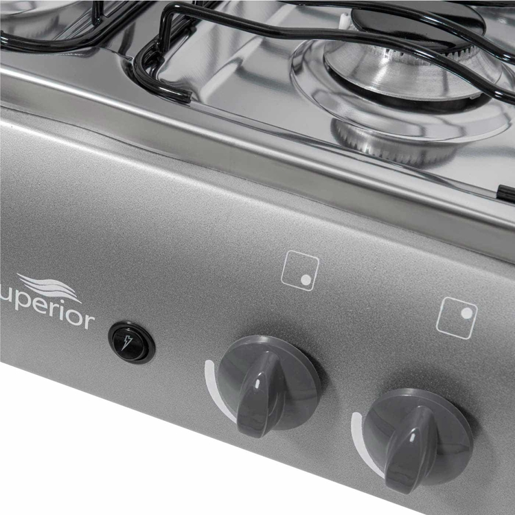 Estufa de Mesa SUPERIOR 4 Puestos Gas Propano 7054-1 Gris Estufa de Mesa SUPERIOR 4 Puestos Gas Propano 7054-1 Gris