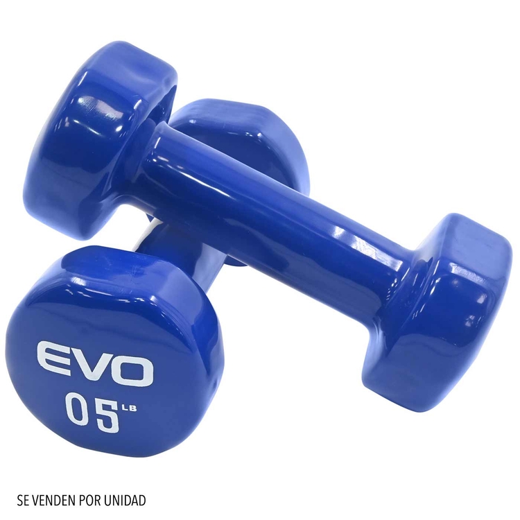 Mancuerna de vinilo EVOLUTION 5 lb Mancuerna de vinilo EVOLUTION 5 lb