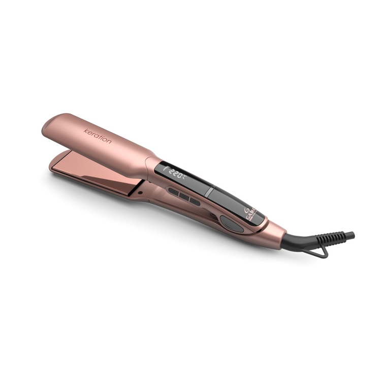 Plancha de Cabello GAMA Xwide Keration Rosado Plancha de Cabello GAMA Xwide Keration Rosado
