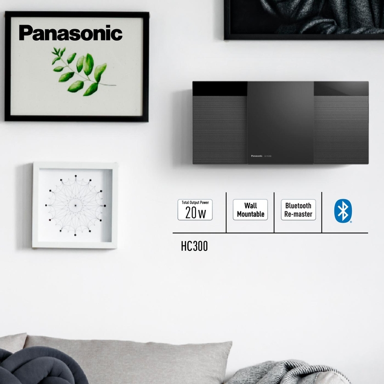 Minicomponente PANASONIC HC300 20 Watts Negro Equipo de Sonido Minicomponente PANASONIC HC300 20 Watts Negro Equipo de Sonido