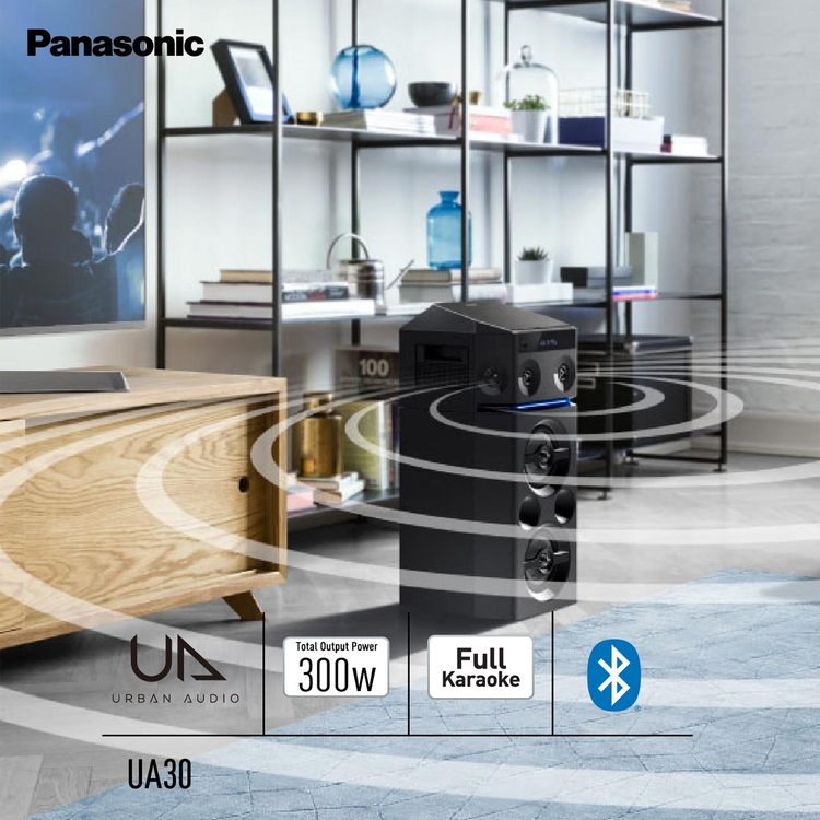 Minicomponente PANASONIC SC-UA30 300 Watts Negro Torre de Sonido Minicomponente PANASONIC SC-UA30 300 Watts Negro Torre de Sonido