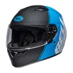 Casco Moto BELL Talla S Qualifier Ascent Mate Negro Azul Claro - 
