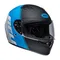 Casco Moto BELL Talla XL Qualifier Ascent Mate Negro Azul Claro