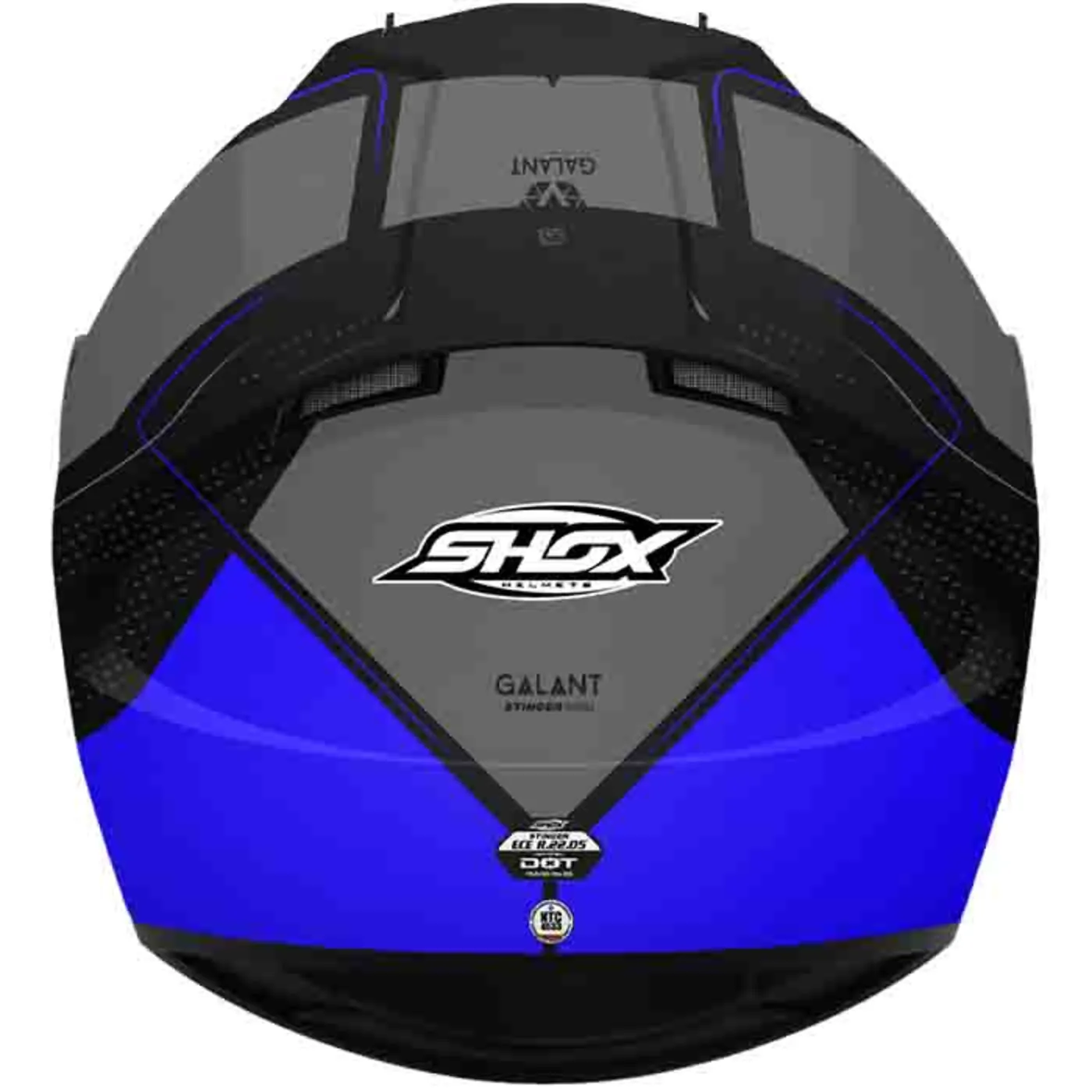 Casco Moto SHOX Talla M STINGER Galant Negro Azul