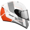 Casco Moto SHOX Talla XL STINGER Galant Blanco Naranja - 