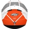Casco Moto SHOX Talla XL STINGER Galant Blanco Naranja
