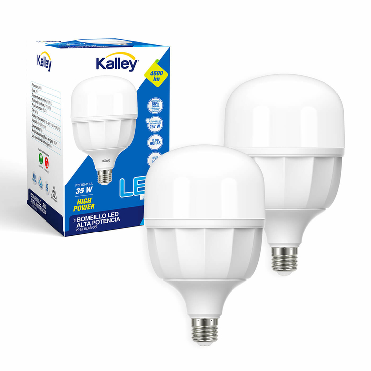 Pack x 2 bomillo alta potencia LED KALLEY K-BLEDAP35 35W.