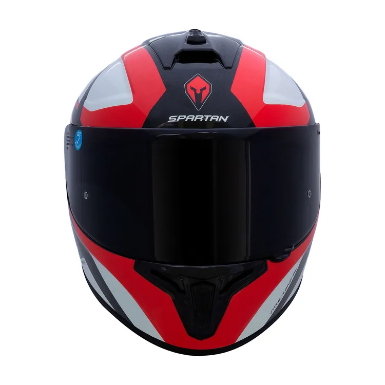 Casco Moto SPARTAN Draken X-Road Rojo Brillo Talla S